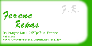 ferenc repas business card
